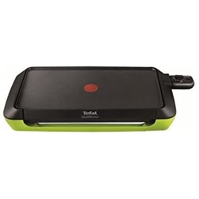 Tefal CB660301 Plancha Colormania Plaque Anti-Adhésive XL 6 à 8 Personnes Cuisson sans Ajout de Matière Grasse Thermo-Spot 2000W Ver