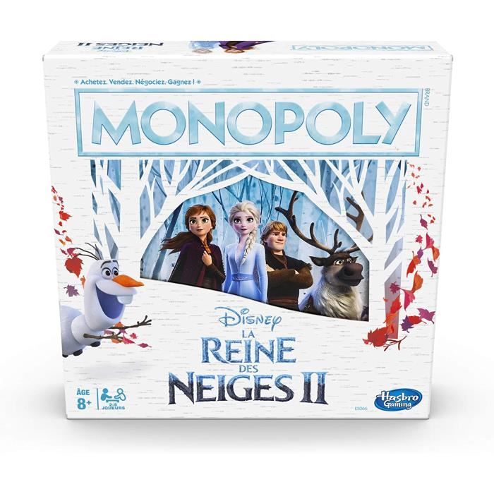 Monopoly La Reine des Neiges - Jeu de societe - Jeu de plateau - Version française