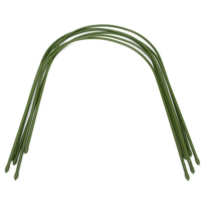 Support de couverture végétale, 6 pièces en acier recouvert de plastique, serre-cadre à arceau de support arqué, accessoires de