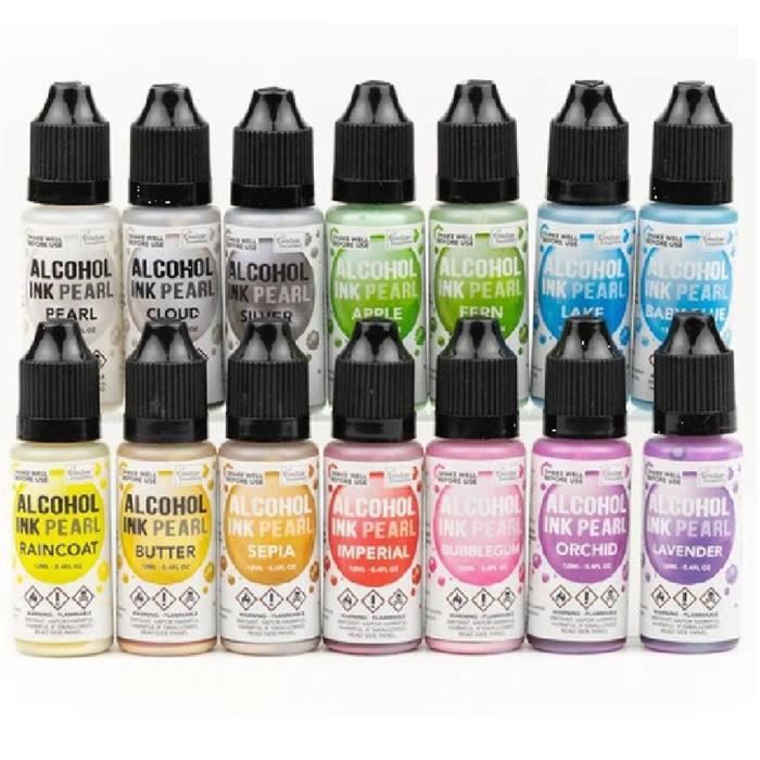 Encre à alcool 'Alcohol Inks Pearl' de Couture Creations (12ml) - Alcohol Ink Couture Creations:Pearl Silver CO727380