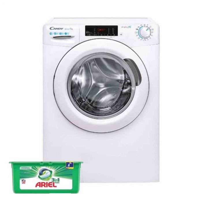 CANDY Lave-Linge Frontal 10kg 1200trs/min 15 Programmes Machine à laver hublot 54 Blanc