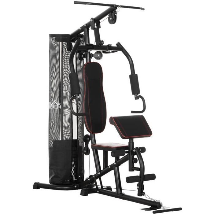 Station de musculation complè 170x104x205cm Noir