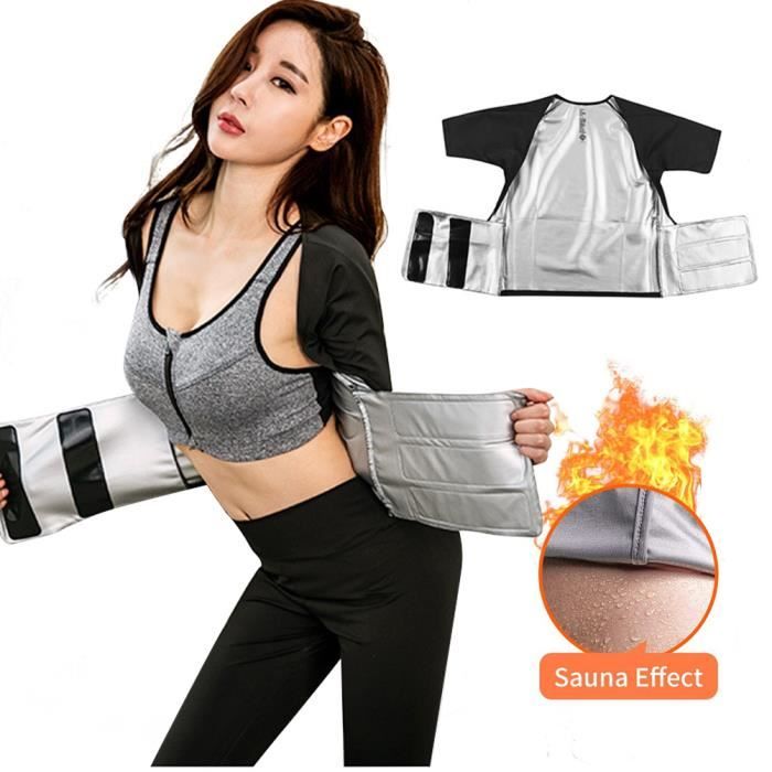 Gilet de sauna pour les femmes Sweat de perte de poids Vêtements Slim Fitness Vêtements