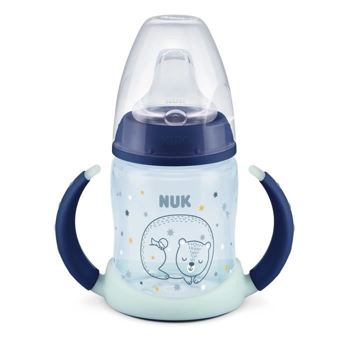 NUK Tasse de transition poignées SERENITY+ 150ml Phospho Mixte Embout Silicone