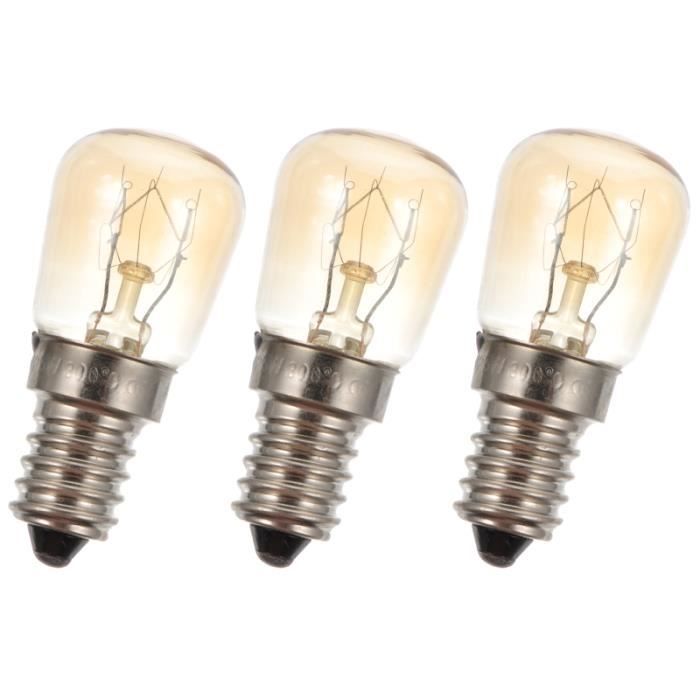 3 pièces E14 lampe de four 25 W résistant à la chaleur micro-ondes halogène ampoule appareil lumière