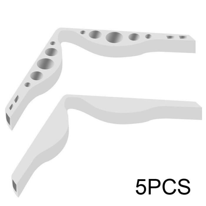 5 pièces d'accessoires anti-buée pour lunettes pour écrans faciaux pour éviter la formation de buée sur les lunettes - Blanc