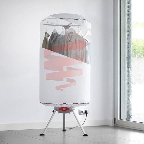 SHOP-STORY - Sèche-Linge Séchoir à Linge Portable à Chaleur Soufflante 1000W Blanc