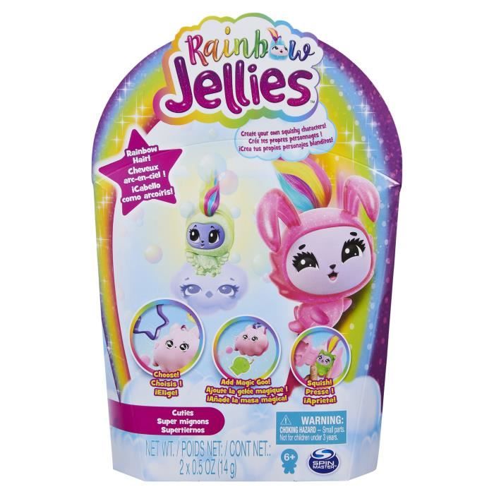 PACK DE 2 Rainbow Jellies - 6056246 - Coffret Kit pour créer ses personnages - Modèle aléatoire - Jouet enfants à partir de 6 ans