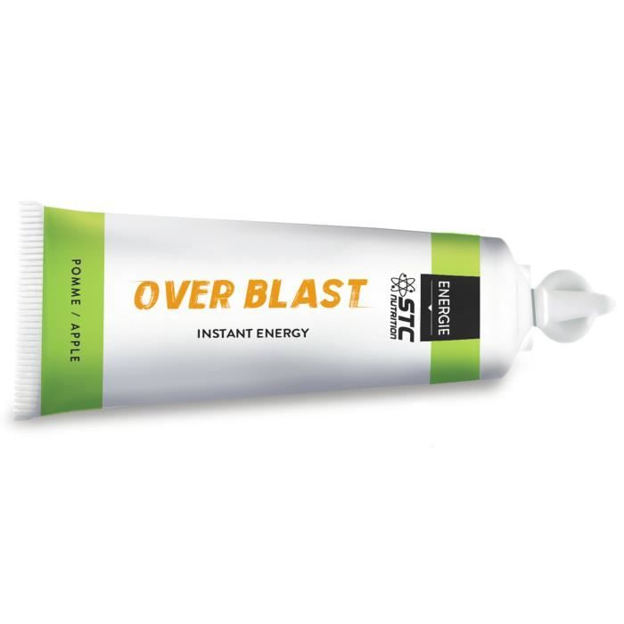 Gel Energétique OVERBLAST BOOST Pomme - Courtes distances - Energie rapidement assimilable - Complexe dynamisant Ginseng / Gingembre