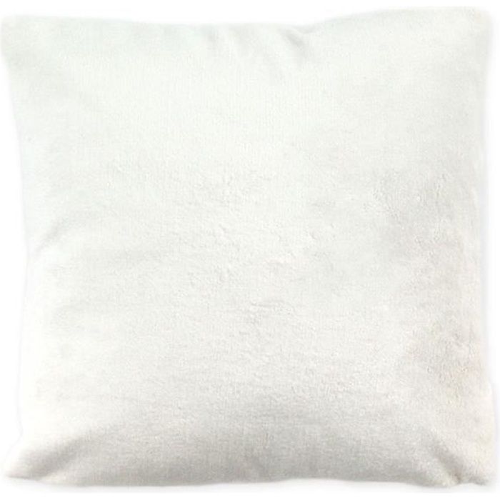 Coussin blanc extra doux 40x40cm COMETE 40 x 40 cm Blanc