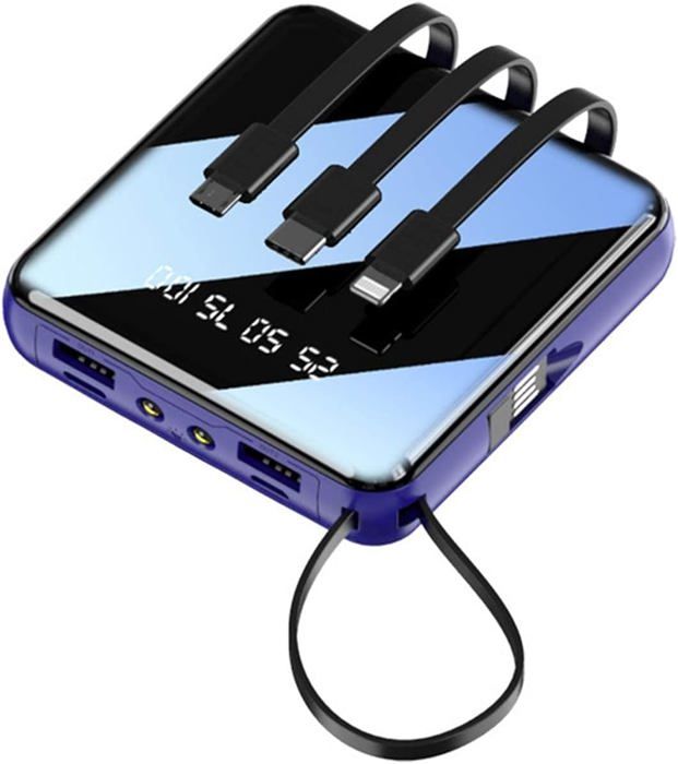 Batterie externe solaire 4 en 1 200 000 mAh, câble intégré