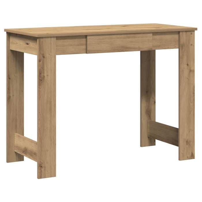 MVS Table de travail Bureau - chêne artisanal - 100x45x75 cm - bois dingénierie Design 2025163406