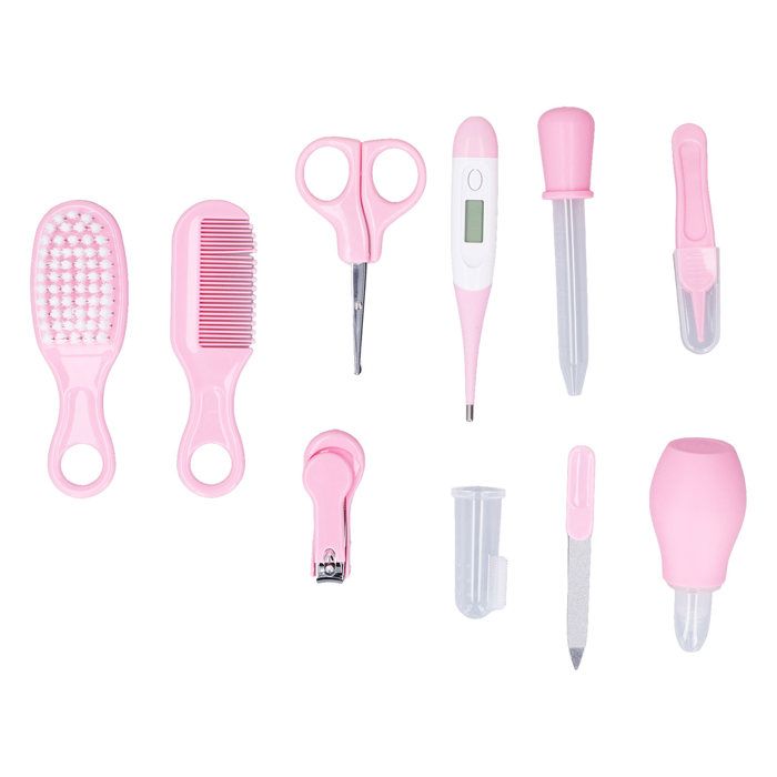 Kit De Soins Bébé 14 En 1 Gris Blanc – Essentiels Complets Pour Nouveau-Né Fille & Garçon