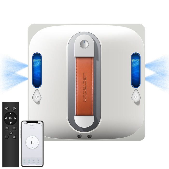 Robot Lave-Vitre - LIECTROUX - S11 - Pulvérisation 4 Directions - Détection de Verre - Commande Bluetooth