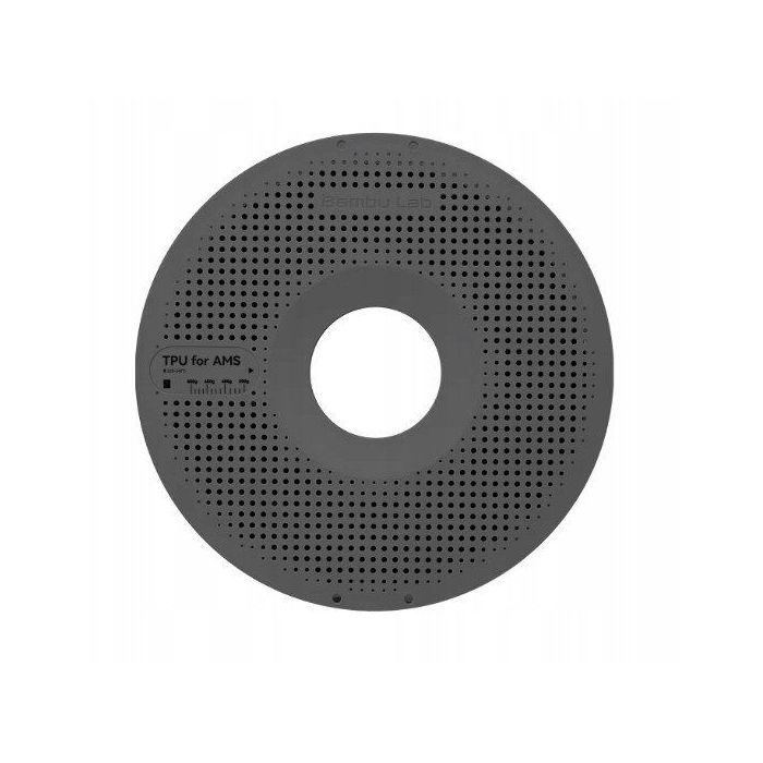 Tete dimpression Bambulab Filament Bambu Lab TPU pour AMS 175 mm 1 kg en kit avec bobine réutilisable Noir