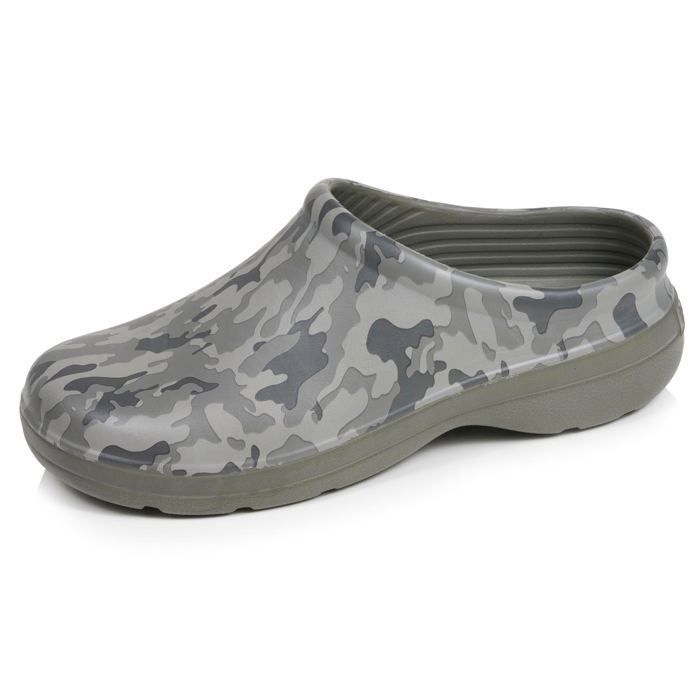 Isotoner Sabots pour le Jardinage Confortables souples résistants et légers camo kaki homme