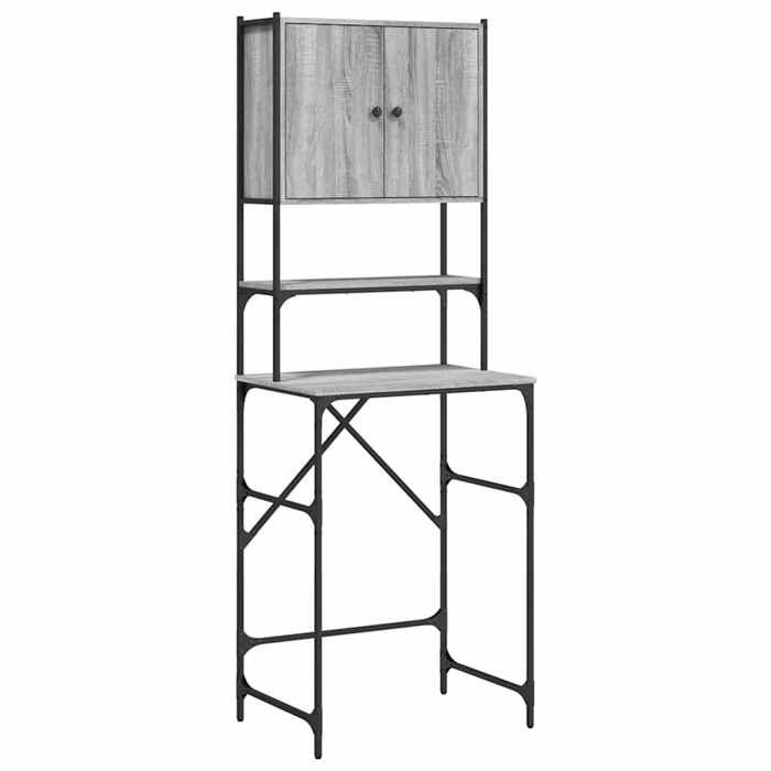 NOUVEAU Armoire Salle de Bain - Armoire de lave-linge/machine à laver - Sonoma gris - 68x48 5x194cm - Anti lhumidité 25200