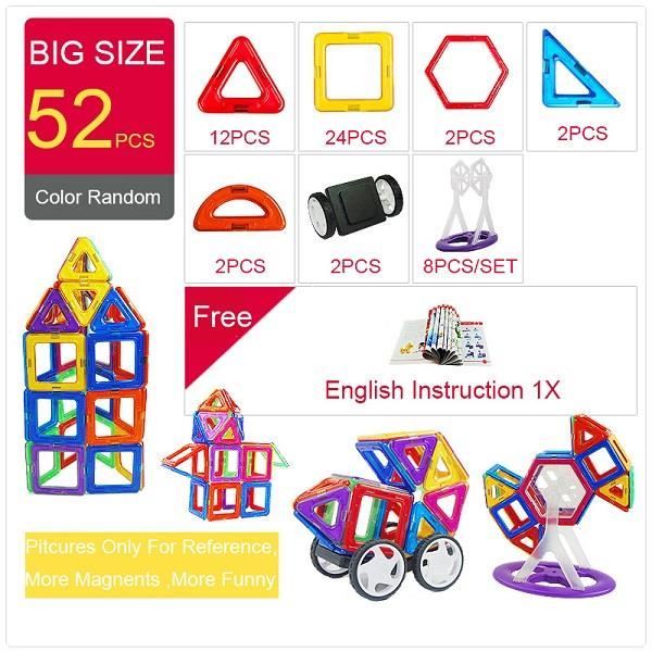 142PCS-Blocs de construction pour enfants Montessori, blocs magnétiques de grande taille 142PCS-Blocs de construction pour enfants Montessori, blocs magnétiques de grande taille