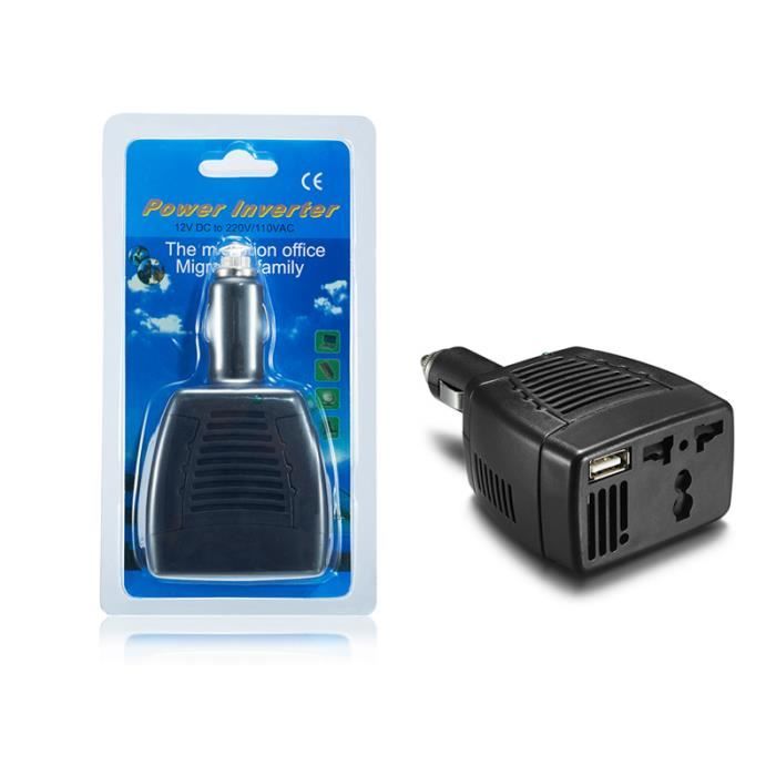 Adaptateur Allume-cigare 220V Vers 12V - Convertisseur De Voiture Avec Protection Contre Les Surcharges 6W