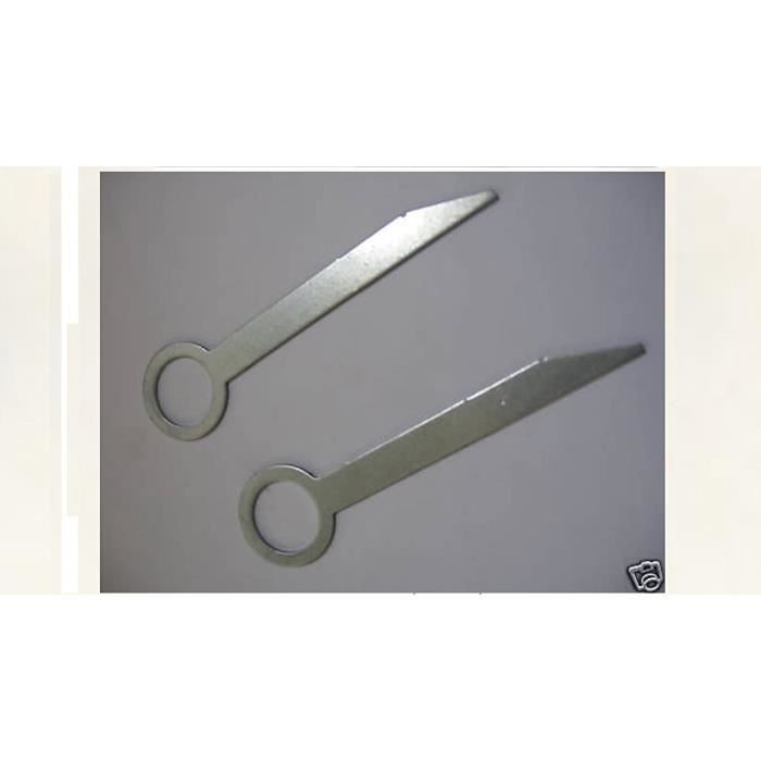 Kit De 6 Outils De Démontage Autoradio - Formes U, V, E - Acier Inoxydable - Compatible BMW, VW, Citroën, Etc.