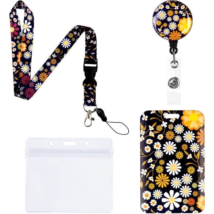 Porte-badge Guépard Avec Cordon Détachable - Pochette Verticale Pour Carte D'identité, étui Pratique Pour Bureau, Enseignants, Infirmières Et Pros Nomades