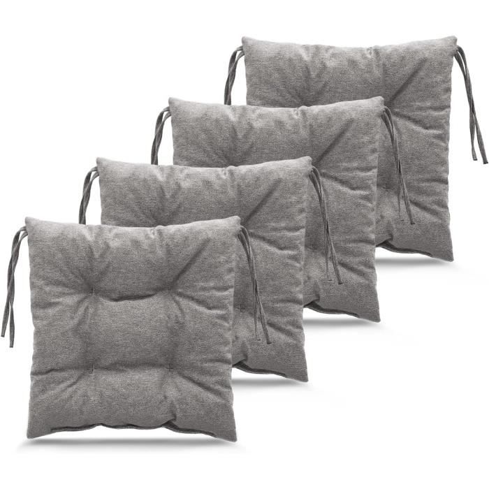 Coussin De Jardin Avec Dossier - Rembourrage Épais, Ficelles Attache - Coloris Y