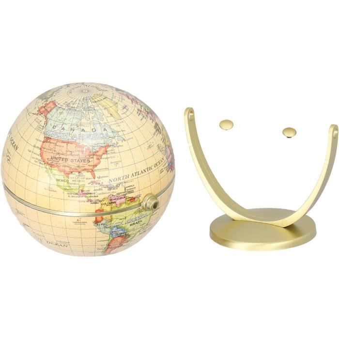 Mini Carte Du Monde, Globes Terrestres Rotatifs De Bureau 12 Globe Édition  Anglaise Petit De 20 Cm Outil D'Enseignement De La[M567]