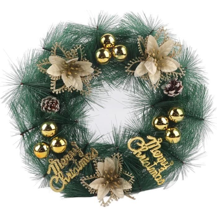 Couronne D'automne Pour Porte D'entrée, Décoration De Noël