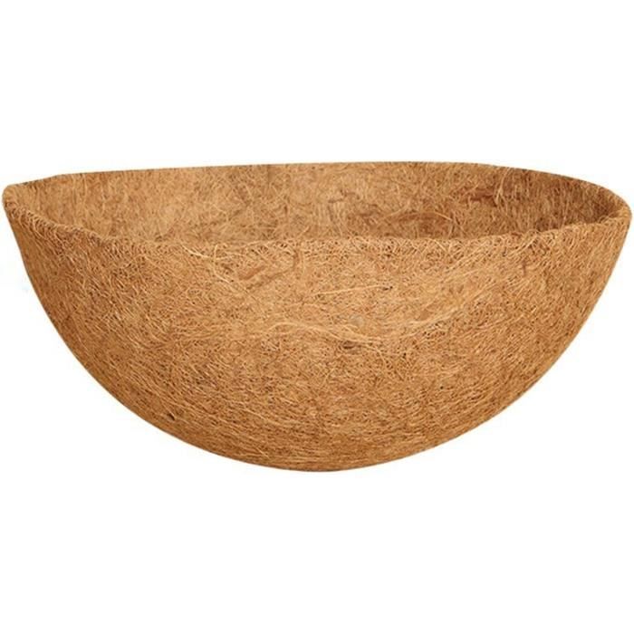 Lot De 4 Doublures Rondes Fibre De Coco Pour Pots Suspendus 30,5 Cm - Intérieur Extérieur