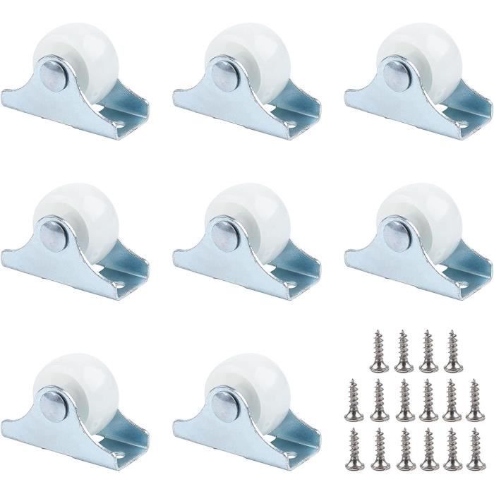 BAOLIHUI M10×30mm Roulettes Pivotantes 50mm pour Meubles - 12 Pcs Charges Lourdes 50kg par Roue - Transport Petit Caoutchouc pour Chariot