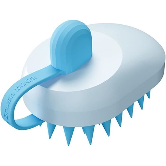 Brosse pour shampoing, moyennement souple, bleu / blanc, 508 mm main image 0