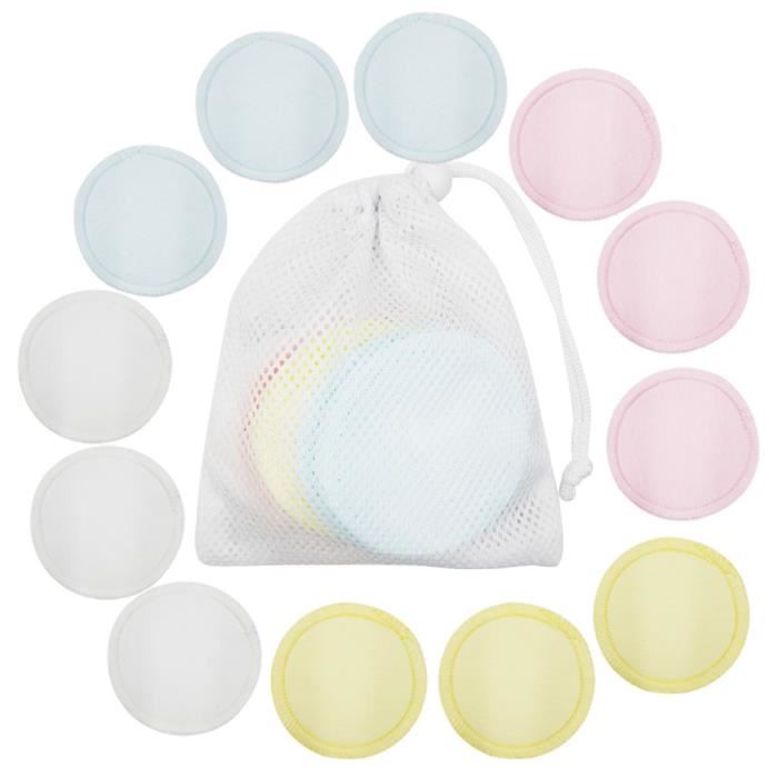 Tampons de coton réutilisables pour le maquillage du visage, lingettes