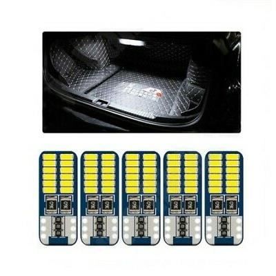 5x T10 Ampoules W5W LED Veilleuses 24 SMD Canbus Blanc Xenon 6000K 12V