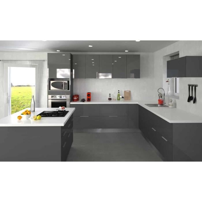 cuisine type 10 310cm 310cm aubergine cuisine complete cdiscount maison