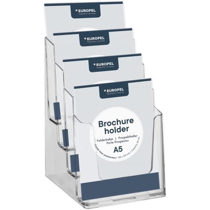 Support Livre Acrylique Transparent SUPERTOOL - Présentoir Élégant 15x10cm - Librairie Bureau