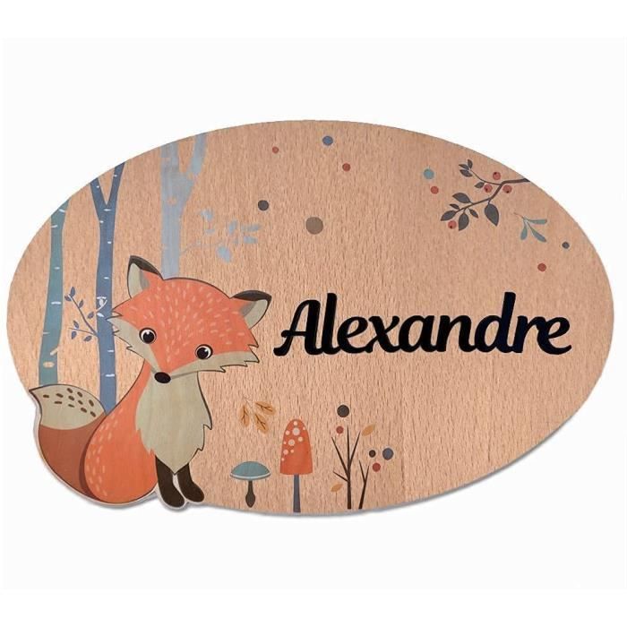 Plaque Murale En Bois Renard - Déco Cottagecore - Art Mural Forêt Gothique