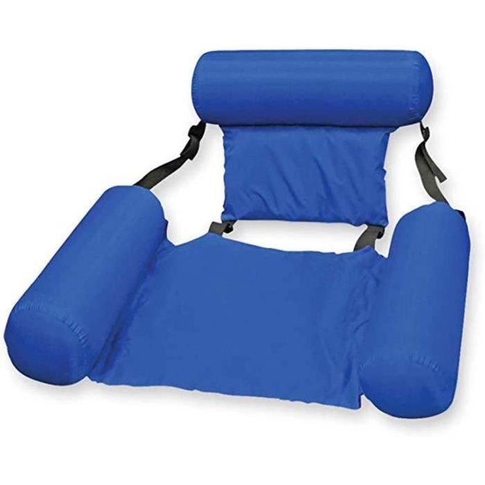 Chaise longue flottante gonflable en PVC pour parc, voyage, jardin, fête sur le lac, plage, natation, amusement pour femmes, hommes, adolescents et adultes, lit de relaxation aquatique