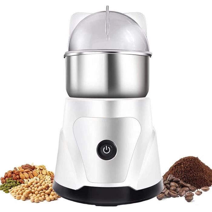 Moulinet Électrique à Céréales 60W - Broyeur Multifonction Acier Inoxydable Pour Grains