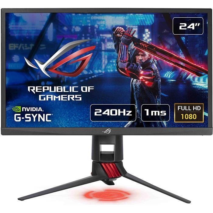 Vente Ecran PC Écrans PC ASUS ROG XG248Q - Ecran PC gaming eSport 23,8" FHD - Dalle TN - 16:9 - 240Hz - 1ms - 1920x1080 - 400cd-m² - DP 917 pas cher Vente Ecran PC Écrans PC ASUS ROG XG248Q - Ecran PC gaming eSport 23,8" FHD - Dalle TN - 16:9 - 240Hz - 1ms - 1920x1080 - 400cd-m² - DP 917 pas cher