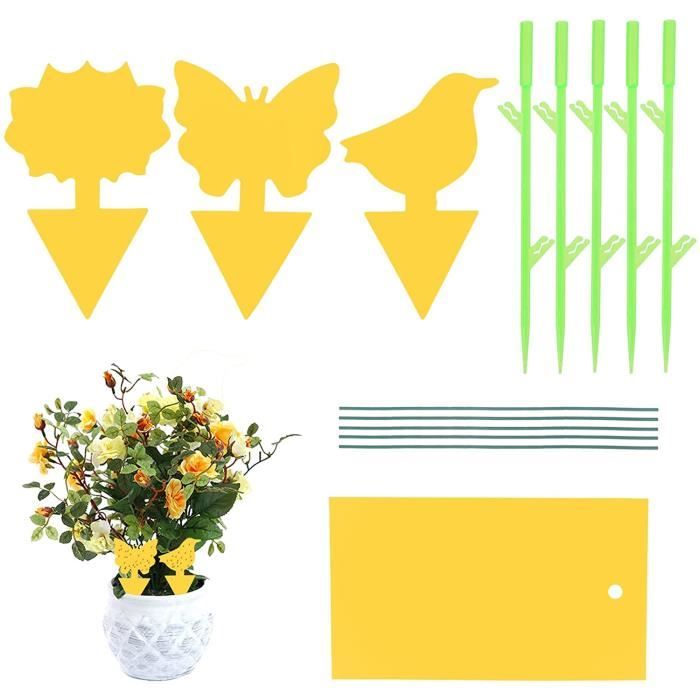 Goodzaz Pièges à Insectes Volants 30PCS Piège Engluées Colle Double Face Autocollants Bleu