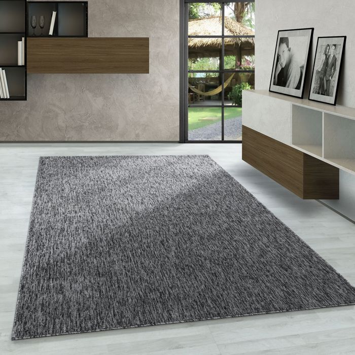 Carpetsale24 Tapis moderne à poils ras, tendance Violet Tapis 80x150 cm conception de vagues abstraites, tapis moelleux - Maison