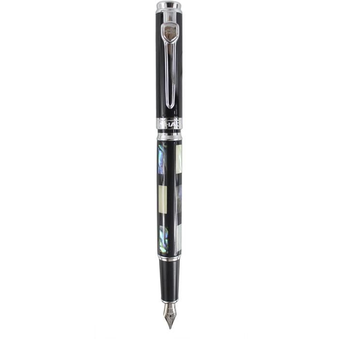 BEILUNER Stylo Gel Luxe Plaqué Or 24K Véritable - Stylo Plume Moyenne Élégant Avec Coffret Cadeau, Parfait Pour Signature & Écriture Quotidienne