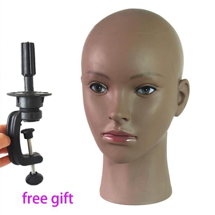 Tête De Mannequin Femme En PVC Blanc - Support Pour Perruque, Affichage Ou Coiffure - Neuf