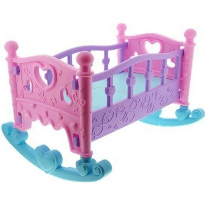 Lit Bascule Pour Poupon Mobilier Poupee Jouet Fille Chambre Bebe Cdiscount Jeux Jouets