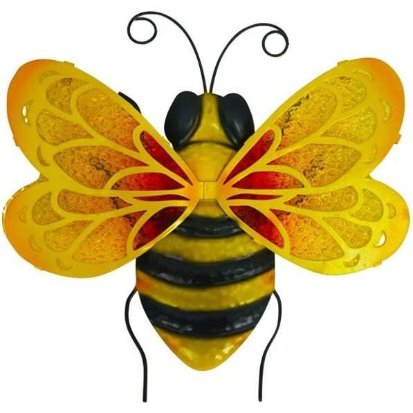 Décoration Murale Papillon Métal - Lot De 4 - Couleurs Vives - Pour Jardin Et Intérieur