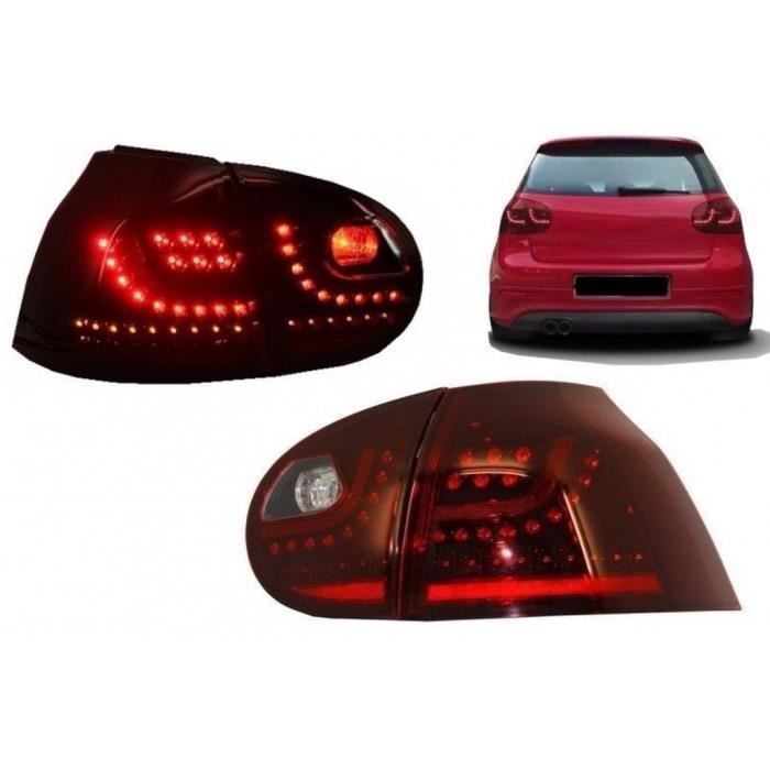 LED Feux Arrière Pour VW Golf V 5 04-09 Rouge Cerise Style Urbain Signal Complet