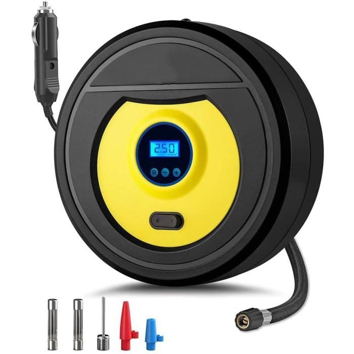 Gonfleur De Pneus Numérique 12V AA5502 – Compact Et Pratique Pour La Voiture !
