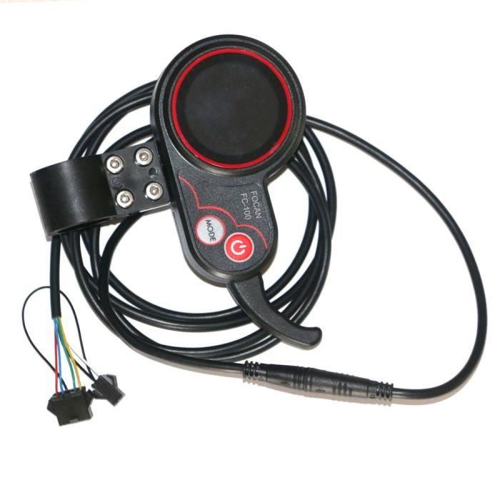 Equlup Cu00e2ble D'accu00e9lu00e9rateur De Pouce De Vu00e9lo U00e9lectrique, Cu00e2ble D'extension U00e9tanche U00e0 3 Broches De 87 Cm, Accessoires De Vu00e9lo U00e9lectrique, Contru00f4le De
