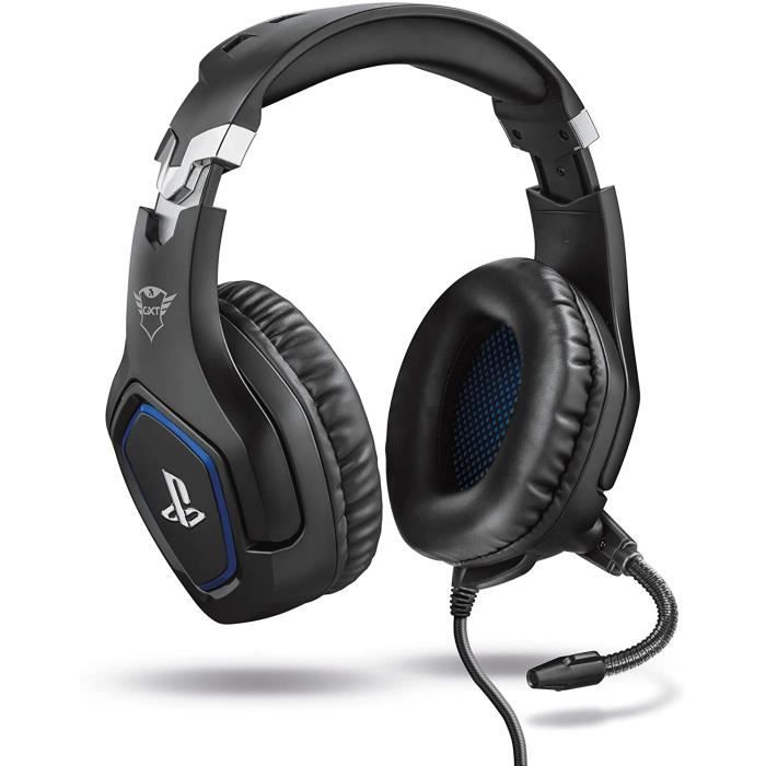 Casque Gamer Trust GXT 488 Forze pour PlayStation - Microphone Flexible - Réduction du Bruit - Noir