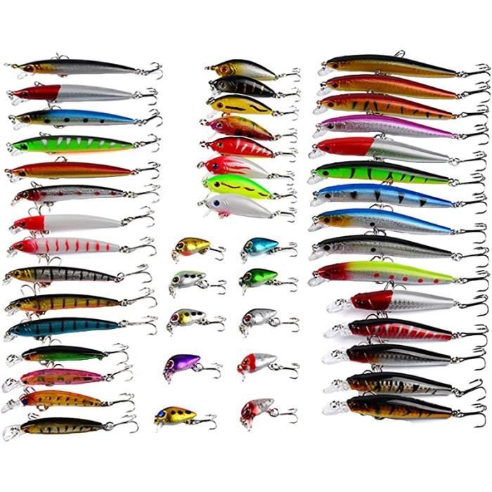 Kit Leurres Pêche 146 Pièces - Appâts Souples & Durs Pour Carnassiers